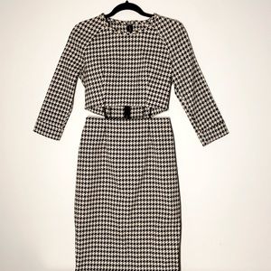 NWOT Off Runway Houndstooth Dress, Small